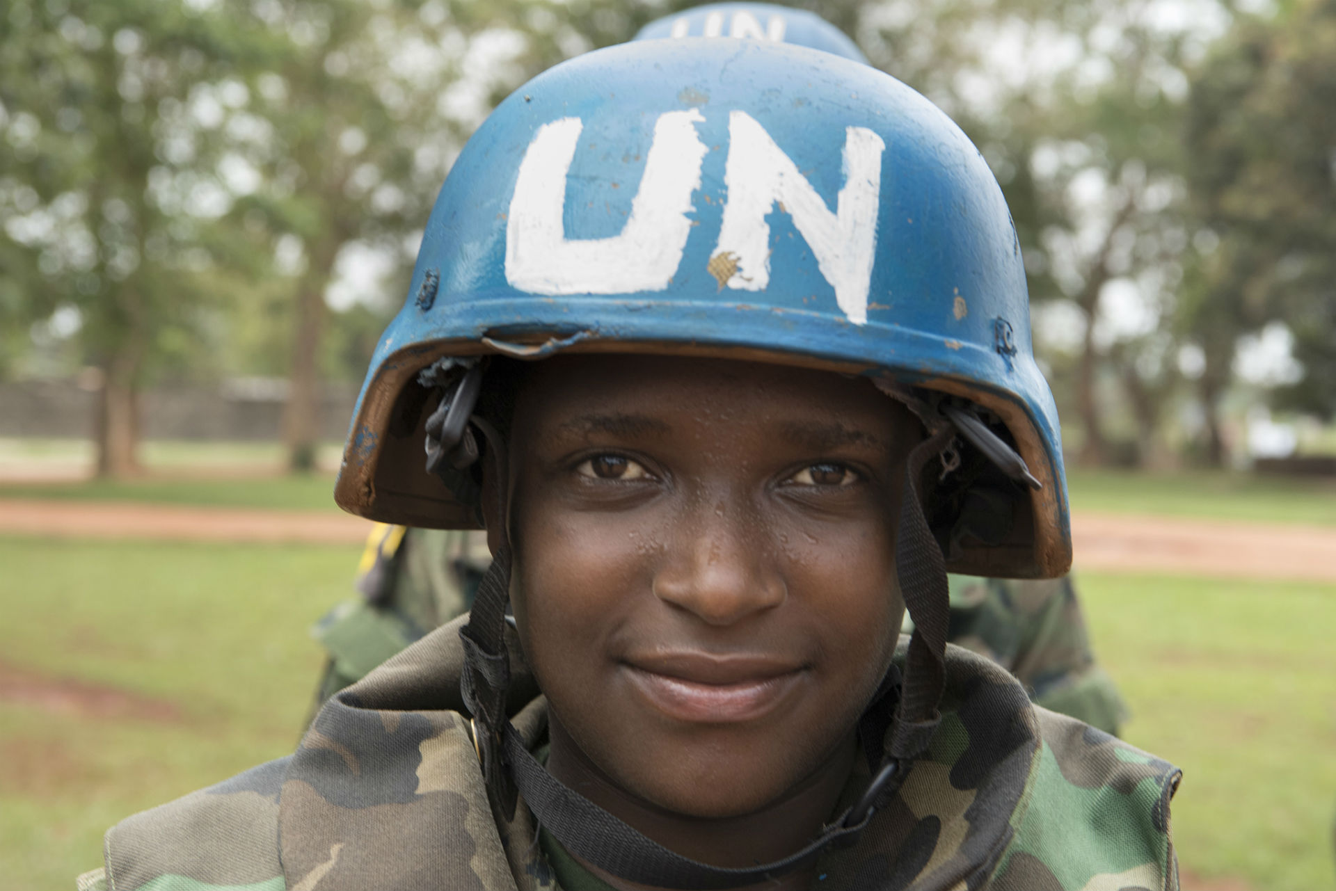 MINUSCA Peacekeepers Patrol PK5 Neighbourhood in Bangui, CAR UN Photo/Eskinder Debebe