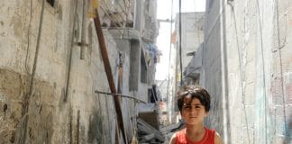 Criança na Palestina