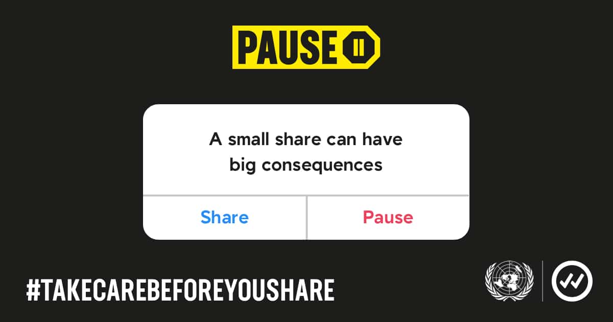 #PledgeToPause - Att dela kan ha omfattande konsekvenser