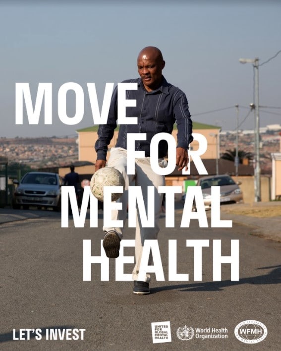 Affisch för initiativet "Move for Mental Health"