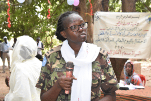 Steplyne Nyabogo, Peacekeeper, fredsbevarande soldat