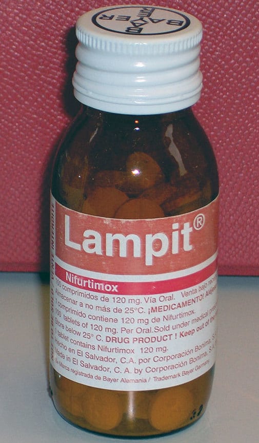 En flaska med tabletter