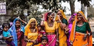 Kvinnor och barn från Indien