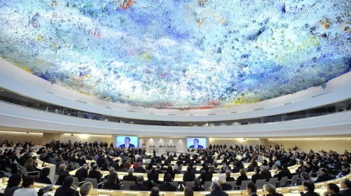 Människorättsrådets mötesrum